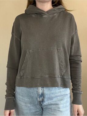 James Perse Cropped Venice Beach Hoodie